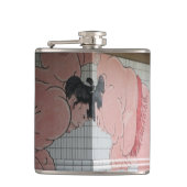 相撲の壁画 フラスク (正面)