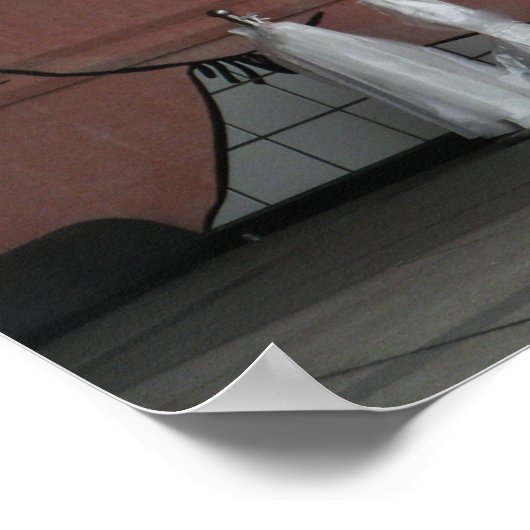 相撲の壁画 ポスター (角)