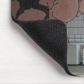 相撲の壁画 マウスパッド (コーナー)