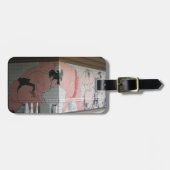 相撲の壁画 ラゲッジタグ (正面横)