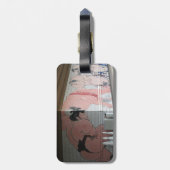 相撲の壁画 ラゲッジタグ (裏面縦)