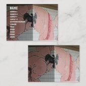 相撲の壁画 名刺 (正面/裏面)