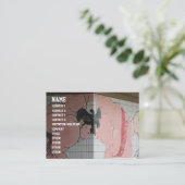 相撲の壁画 名刺 (スタンド正面)