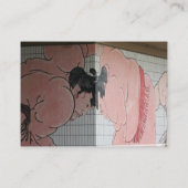 相撲の壁画 名刺 (裏面)