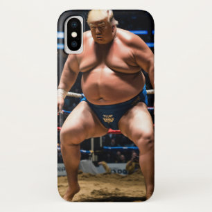 相撲の対決：ドナルド・トランプのアクション・ショット iPhone X ケース