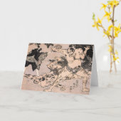 相撲の挨拶状 カード (黄色い花)