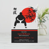 相撲の誕生日テーマ 招待状 (スタンド正面)