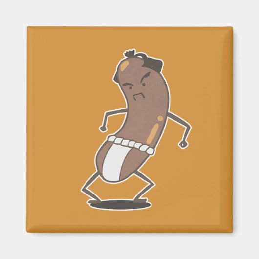 相撲ソーセージマグネット マグネット (正面)