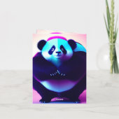 相撲パンダザバンブーグナッシャー誕生日招待状 招待状 (裏面)