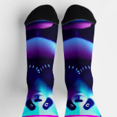 相撲パンダ竹の蚊、クルーソックス ソックス (上部)