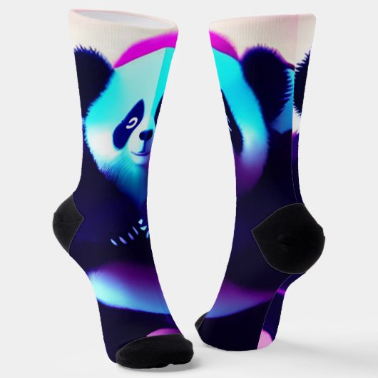 相撲パンダ竹の蚊、クルーソックス ソックス (傾斜あり)