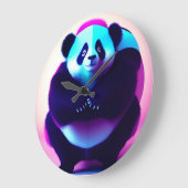 相撲パンダ竹の蚊、壁時計 ラージ壁時計 (傾斜)