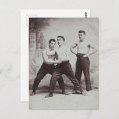 相撲ビクトリアン人 ポストカード (正面/裏面)