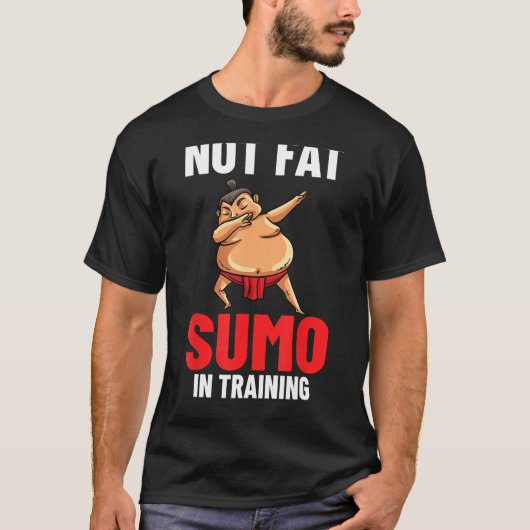 相撲レスリング日本の力士スポーツ廻し Tシャツ (正面)