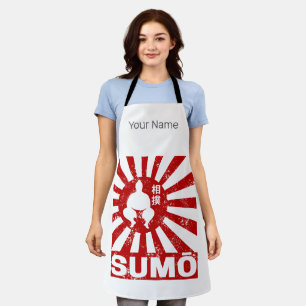相撲レトロ力士日本のヴィンテージデザイン エプロン