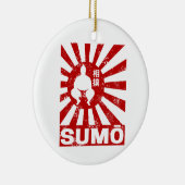 相撲レトロ力士日本のヴィンテージデザイン セラミックオーナメント (右)