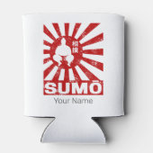 相撲レトロ力士日本のヴィンテージデザイン 缶クーラー (裏面)