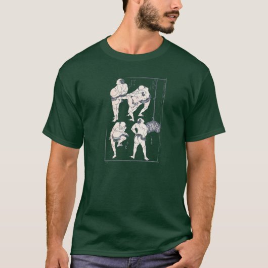 相撲取りの準備 Tシャツ (正面)