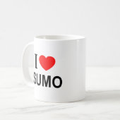 相撲大好き コーヒーマグカップ (正面左)