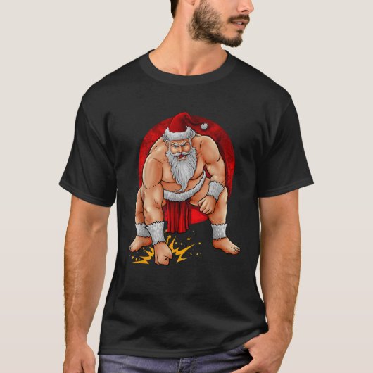 相撲日本の参勤日本国旗クールクリス Tシャツ (正面)