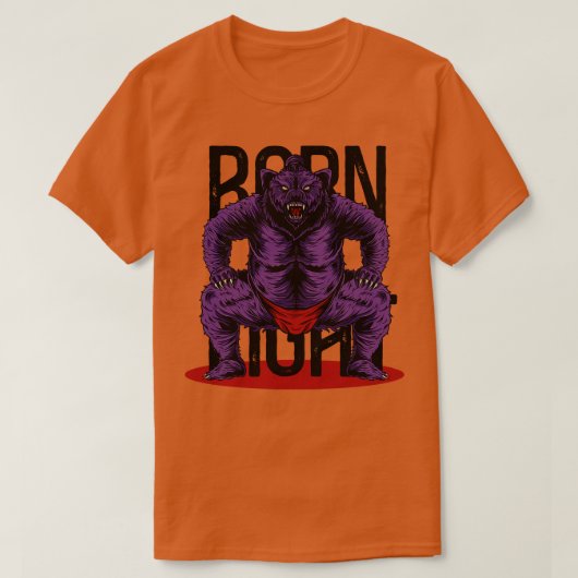 相撲日本の熊 Tシャツ (デザイン正面)