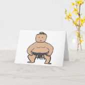 相撲 カード (黄色い花)