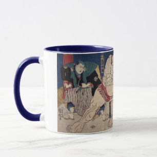 相撲,国芳相撲レスリング,国芳,浮世絵 マグカップ