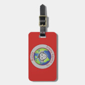 相棒のロゴの荷物のラベル ラゲッジタグ (正面縦)