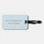 相棒のロゴの荷物のラベル ラゲッジタグ (裏面横)