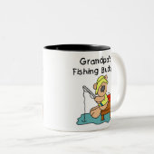 相棒を採取しているくまの祖父 ツートーンマグカップ (正面右)