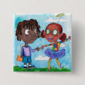 相棒 缶バッジ (正面)