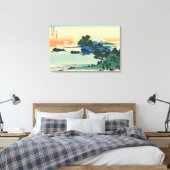 相模国七里ビーチ北斎著 キャンバスプリント (インサイチュ (寝室))