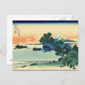 相模国七里ビーチ(北斎著) ポストカード (正面/裏面)