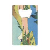 相模国北斎箱根湖 クレジットカード栓抜き (正面)