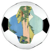 相模国北斎箱根湖 サッカーボール (回転)