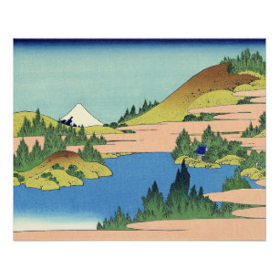 相模国北斎箱根湖 ポスター