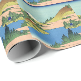 相模国北斎箱根湖 ラッピングペーパー