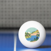 相模国北斎箱根湖 卓球ボール (ネット)