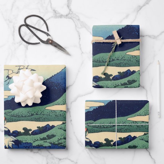 相模国梅川ポスター ラッピングペーパーシート (正面)