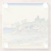 相模国葛飾北斎江ノ島 ガラスコースター (裏面)