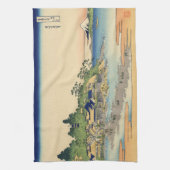 相模国葛飾北斎江ノ島 キッチンタオル (縦)