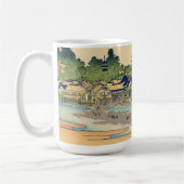 相模国葛飾北斎江ノ島 コーヒーマグカップ (左)