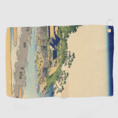 相模国葛飾北斎江ノ島 ゴルフタオル (横)