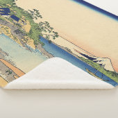 相模国葛飾北斎江ノ島 シェルパブランケット (3/4)