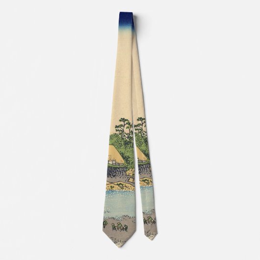 相模国葛飾北斎江ノ島 ネクタイ (正面)
