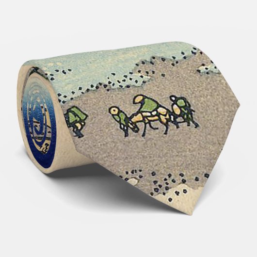 相模国葛飾北斎江ノ島 ネクタイ (ロール)