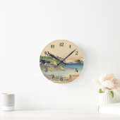 相模国葛飾北斎江ノ島 ラウンド壁時計 (ホーム)