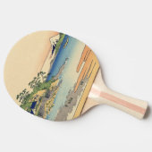 相模国葛飾北斎江ノ島 卓球ラケット (横)