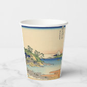 相模国葛飾北斎江ノ島 紙コップ (裏面)