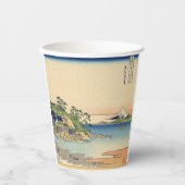 相模国葛飾北斎江ノ島 紙コップ (正面)